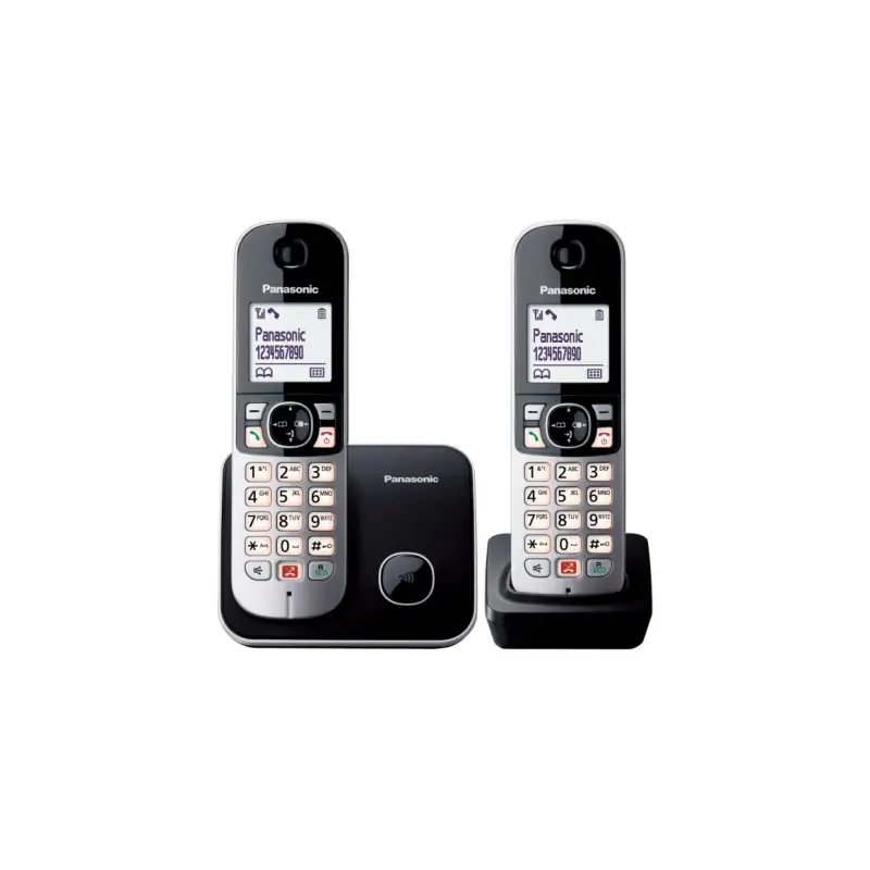 Image of Panasonic KX-TG6852JTB Telefono DECT Identificatore di chiamata Nero, Grigio