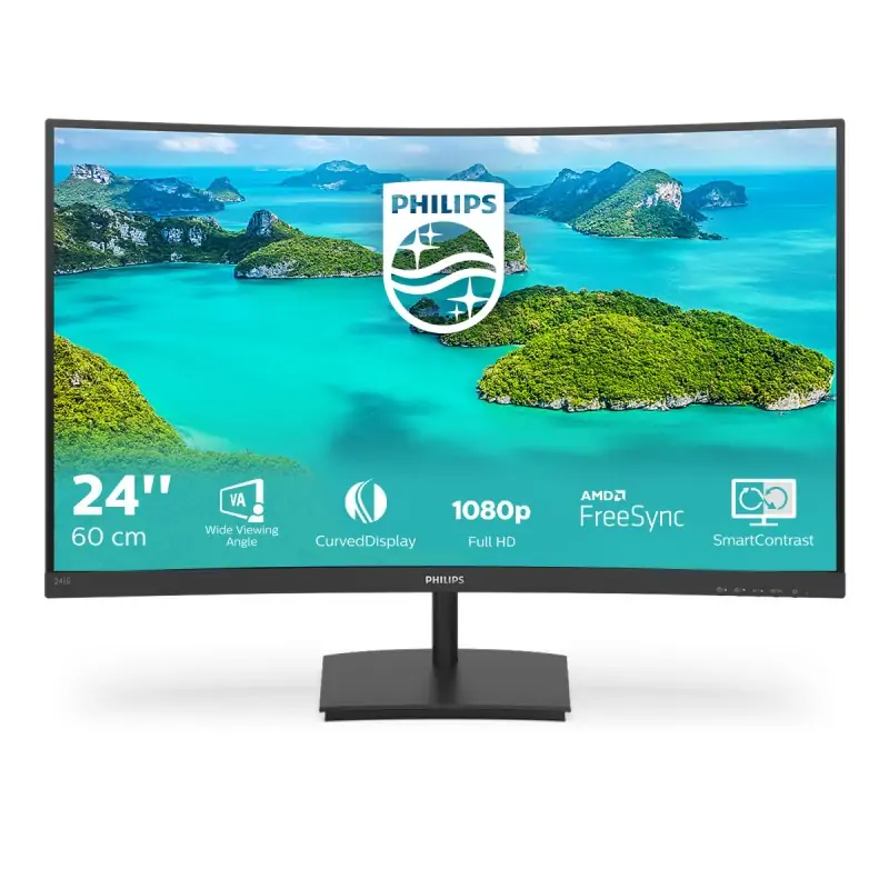 Image of Philips E Line 241E1SCA/00 Monitor PC 59.9 cm (23.6") 1920 x 1080 Pixel Full HD LCD Nero