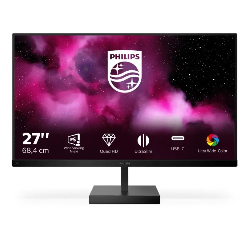 Philips C Line 276C8/00 Monitor PC 68.6 cm (27") 2560 x 1440 Pixel Quad HD LCD Nero