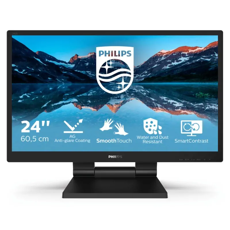 Image of Philips 242B9TL/00 Monitor PC 60.5 cm (23.8") 1920 x 1080 Pixel Full HD LCD Touch screen Nero