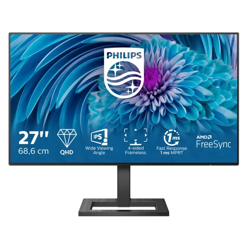 Image of Philips E Line 275E2FAE/00 Monitor PC 68.6 cm (27") 2560 x 1440 Pixel 4K Ultra HD LED Nero