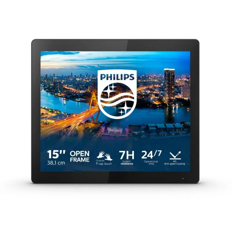 Image of Philips B Line 152B1TFL/00 Monitor PC 38.1 cm (15") 1024 x 768 Pixel LED Touch screen Nero