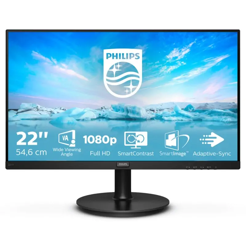 Philips V Line 221V8A/00 LED display 54.6 cm (21.5") 1920 x 1080 Pixel Full HD Nero