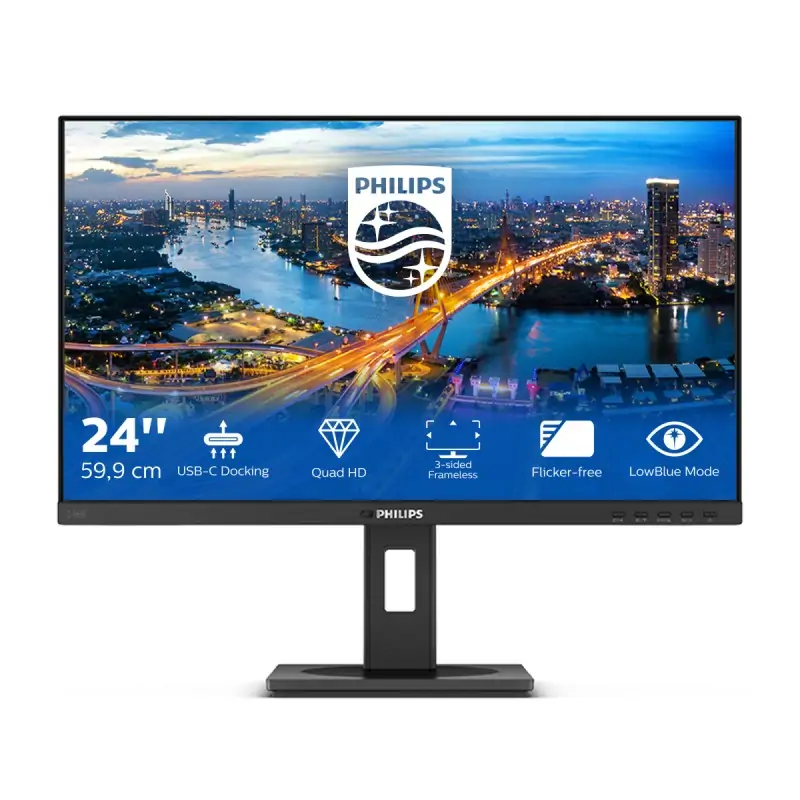 Philips B Line 246B1/00 LED display 60.5 cm (23.8") 2560 x 1440 Pixel Quad HD Nero