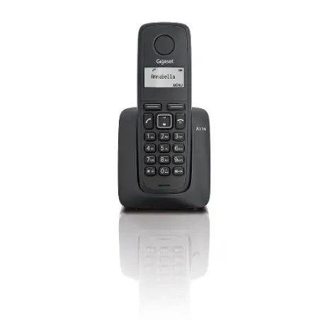 Gigaset A116 DECT-Telefon Anruferkennung Schwarz