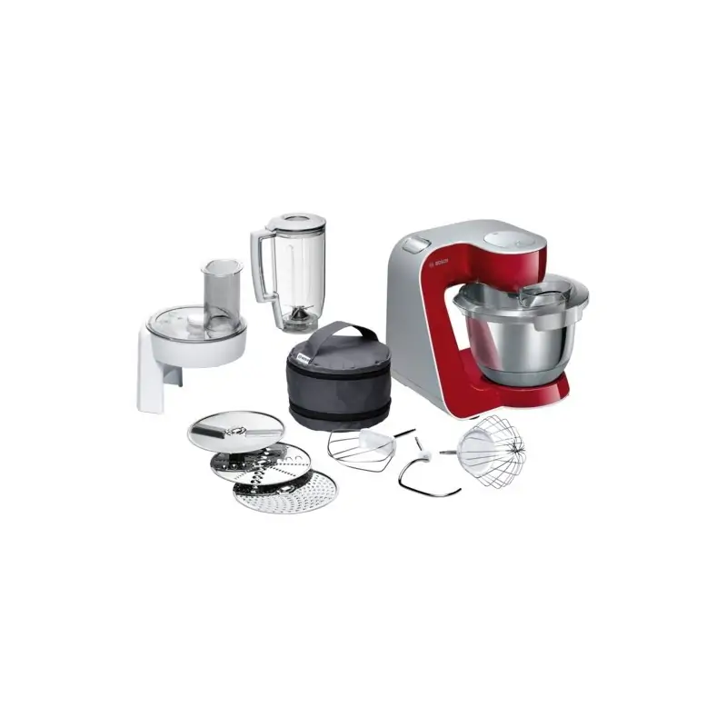 Image of Bosch MUM58720 robot da cucina 1000 W 3,9 L Grigio, Rosso, Stainless steel