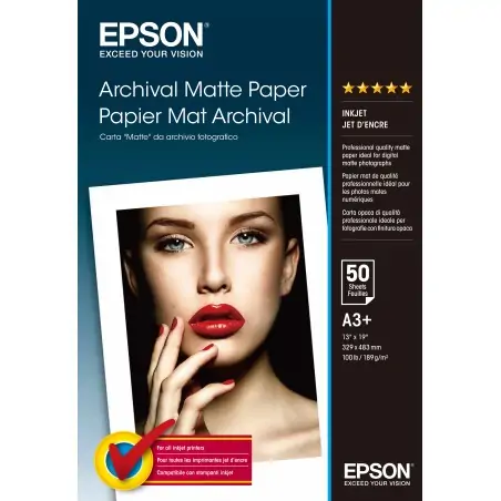 Epson Pap Mat Archival A3+ (50f. 189g)