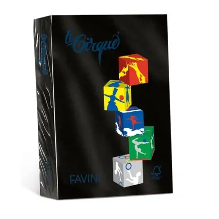 Favini Le Cirque Inkjet-Papier A4 (210 x 297 mm), 500 Blatt, Schwarz