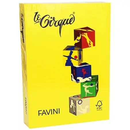 Favini Le Cirque Inkjet-Papier A3 (297 x 420 mm), 500 Blatt, Gelb