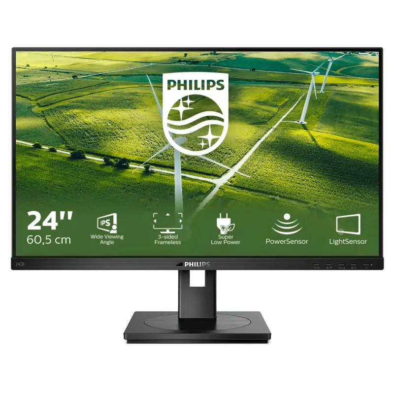 mmd - philips monitors philips 242b1g/00 led display 60.5 cm (23.8) 1920 x 1080 pixel full hd nero