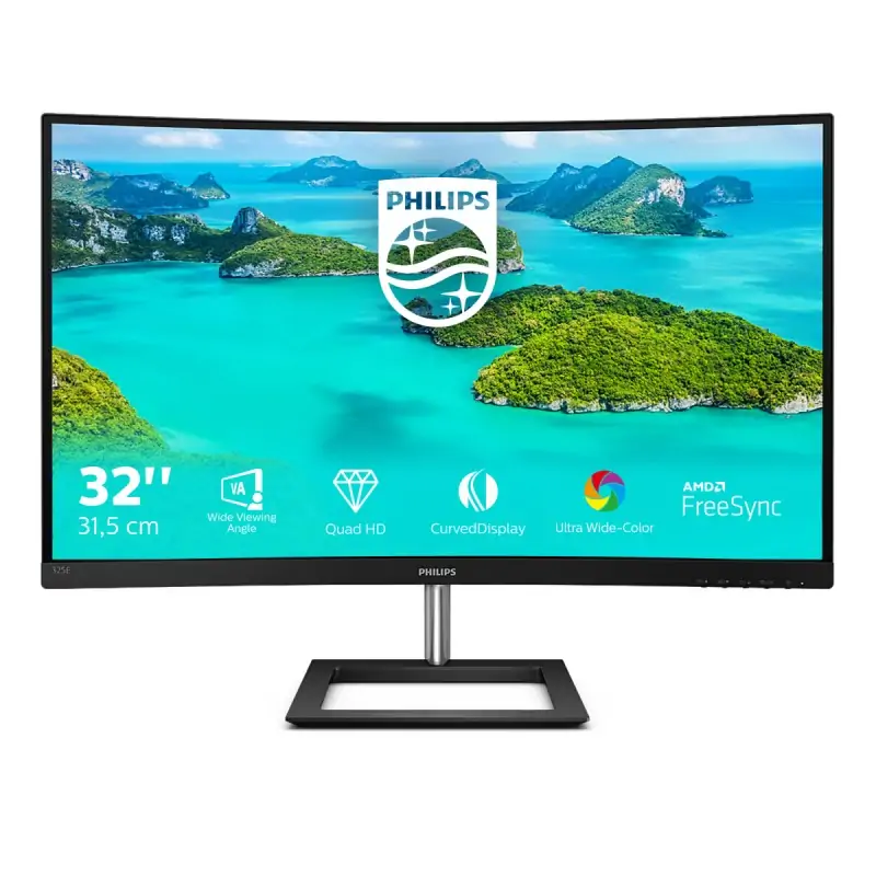 Image of Philips E Line 325E1C/00 Monitor PC 80 cm (31.5") 2560 x 1440 Pixel Quad HD LCD Nero