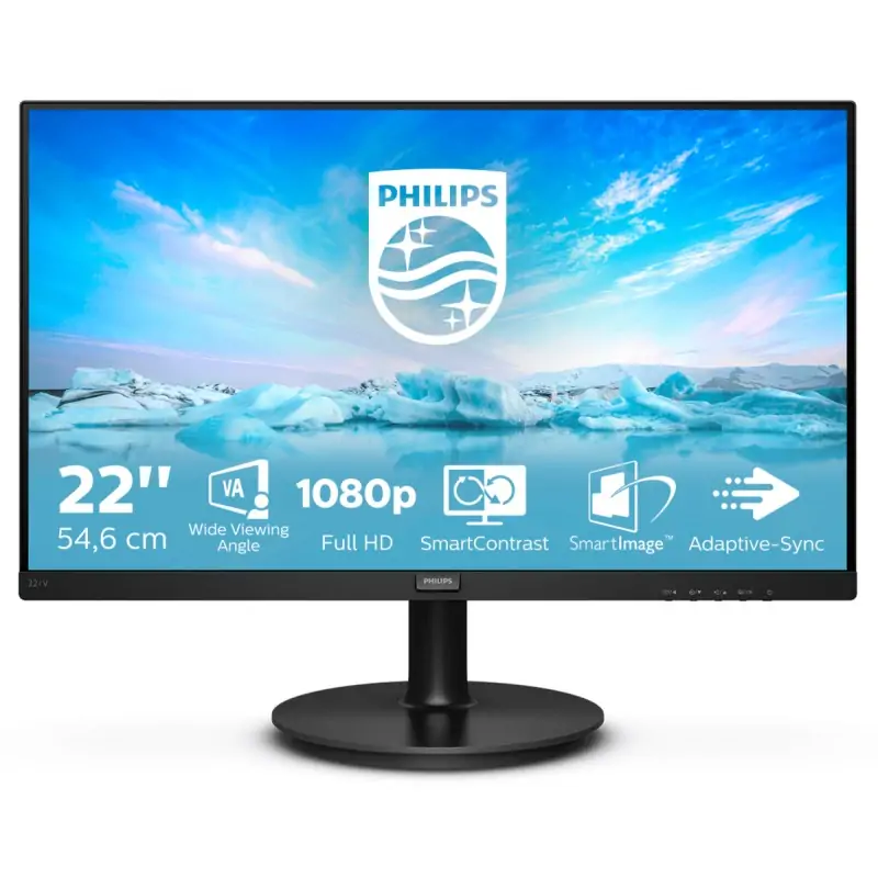 Image of Philips V Line 221V8/00 Monitor PC 54.6 cm (21.5") 1920 x 1080 Pixel Full HD LED Nero