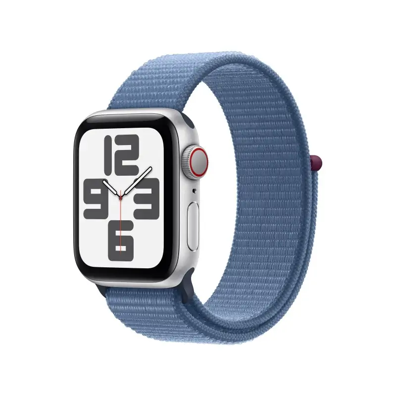 Image of Apple Watch SE GPS + Cellular Cassa 40mm in Alluminio con Cinturino Sport Loop Blu Inverno