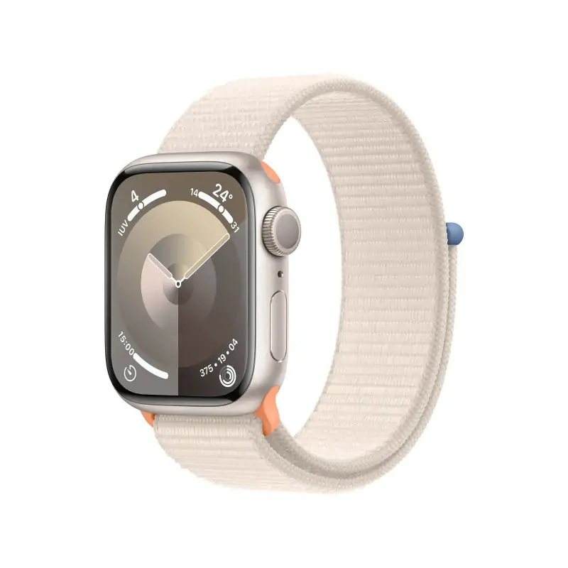 Image of Apple Watch Series 9 GPS Cassa 41mm in Alluminio Galassia con Cinturino Sport Loop