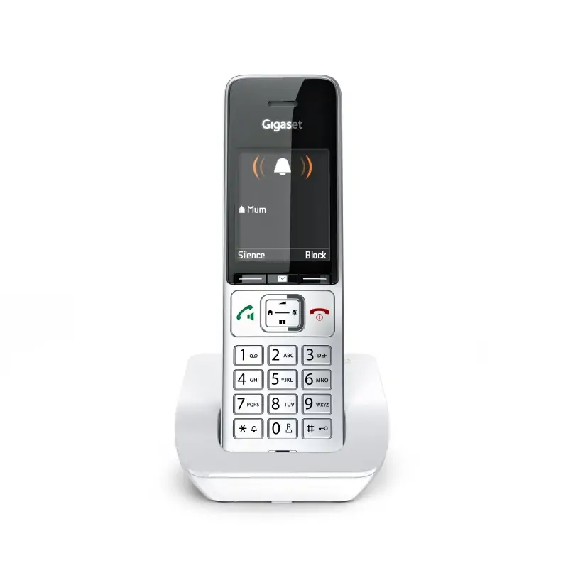 Image of Gigaset Comfort 501 Telefono DECT Identificatore di chiamata Argento, Bianco