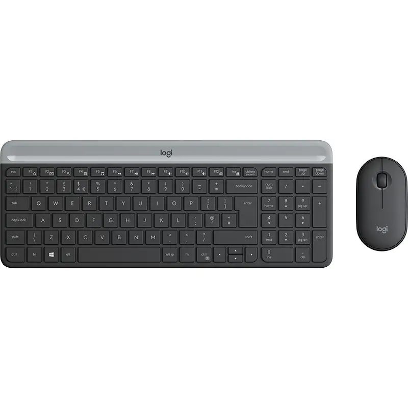 Image of Logitech MK470 Kit Mouse e Tastiera Wireless per Windows, Ricevitore USB 2.4 GHz, ?Sottile, Compatto, Silenzioso