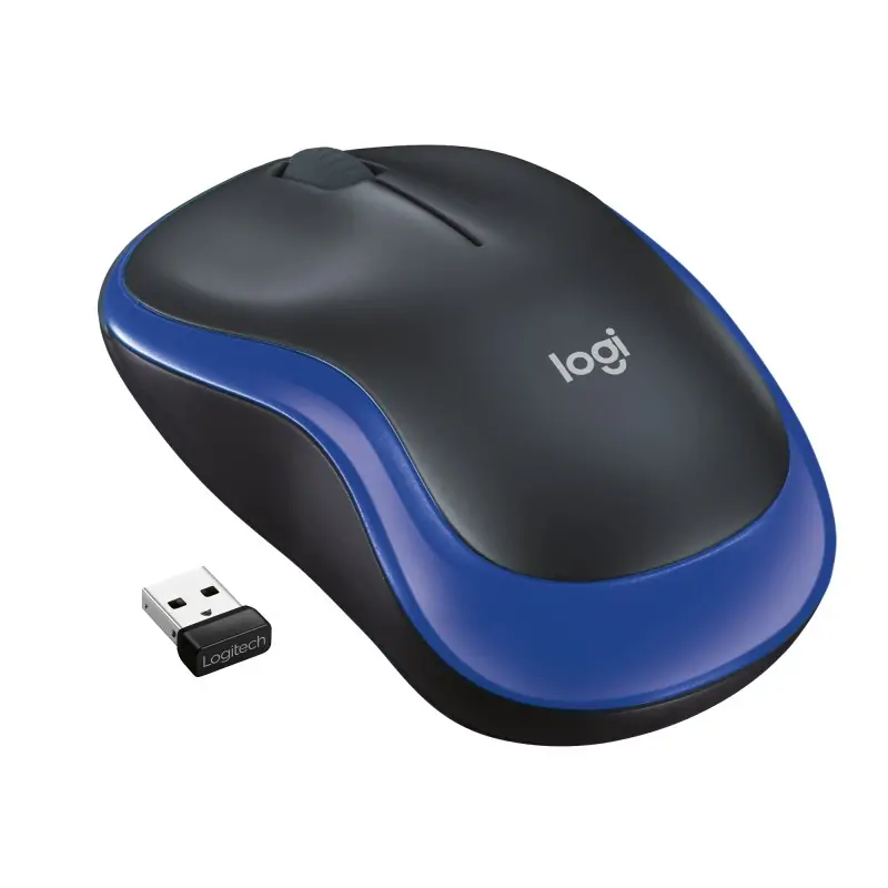 Logitech M185 Mouse Wireless, 2.4 GHz con Mini Ricevitore USB, Durata Batteria di 12 Mesi, Tracciamento Ottico 1000 DPI