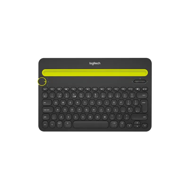 Image of Logitech Bluetooth® Multi-Device Keyboard K480 tastiera QWERTY Italiano Nero, Lime