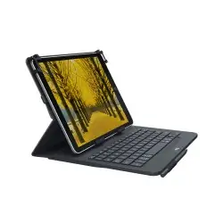 Logitech Universal Folio Cover iPad o tablet con Tastiera Bluetooth Wireless, Per la maggior parte dei da 9-10", iOS, ?Android