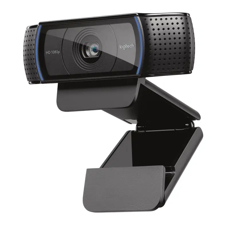 Image of Logitech C920 HD Pro Webcam, Videochiamata Full 1080p/30fps, Audio Stereo ?Chiaro, ?Correzione Luce HD, Funziona con Skype