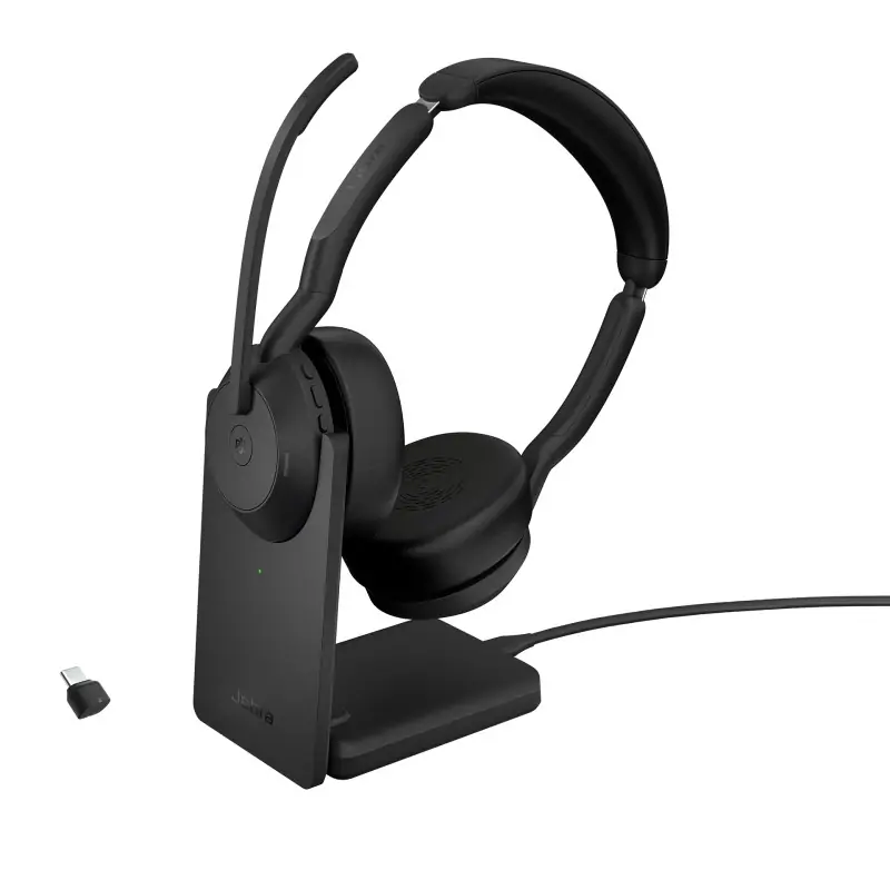 Jabra 25599-999-889 cuffia e auricolare Con cavo senza A Padiglione Ufficio Bluetooth Base di ricarica Nero