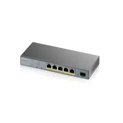 Zyxel GS1350-6HP-EU0101F switch di rete Gestito L2 Gigabit Ethernet (10/100/1000) Supporto Power over (PoE) Grigio