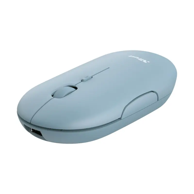 Image of Trust Puck mouse Ambidestro RF senza fili + Bluetooth 1600 DPI