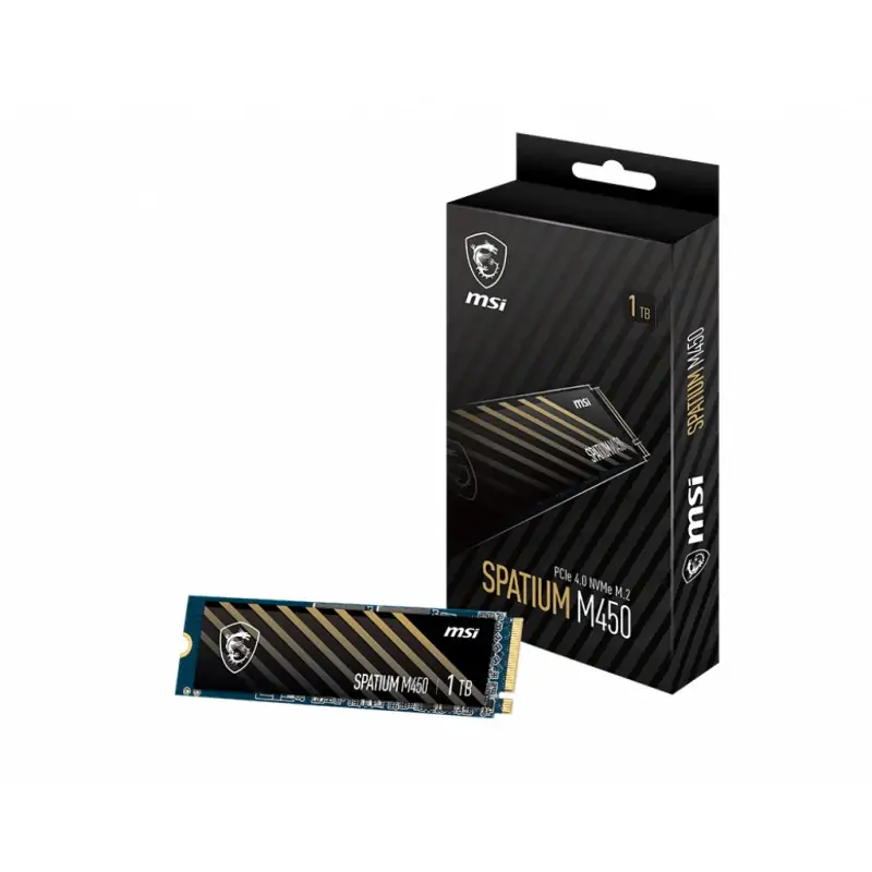 MSI SPATIUM M450 PCIe 4.0 NVMe M.2 1 TB PCI Express 3D NAND