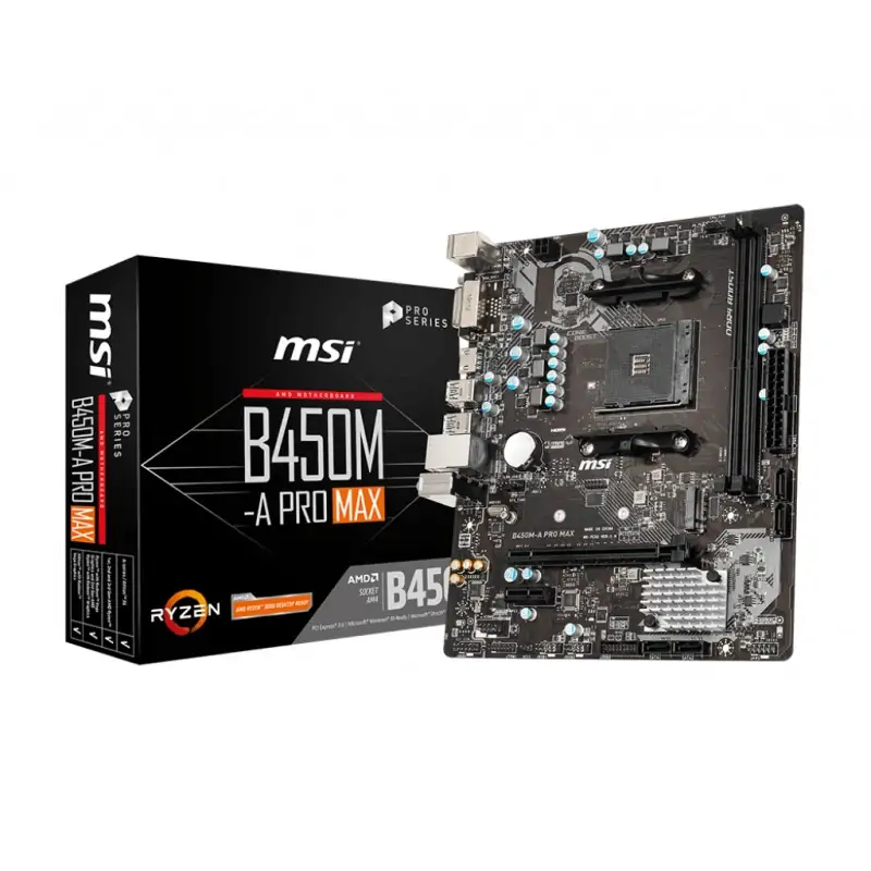 Image of MSI B450M-A PRO MAX scheda madre AMD B450 Socket AM4 micro ATX