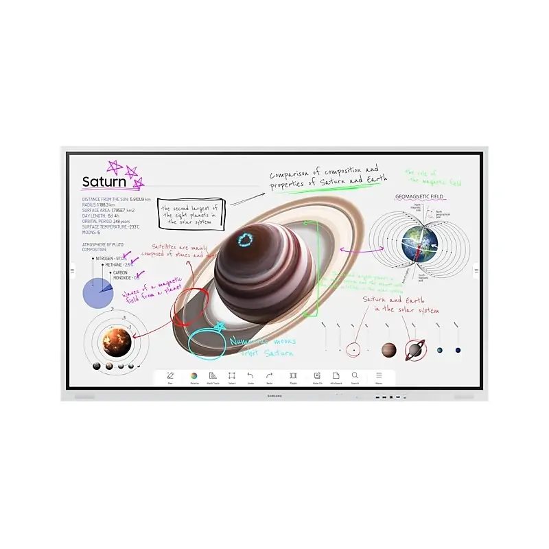 Samsung WM75B lavagna interattiva 190.5 cm (75") 3840 x 2160 Pixel Touch screen Grigio USB / Bluetooth