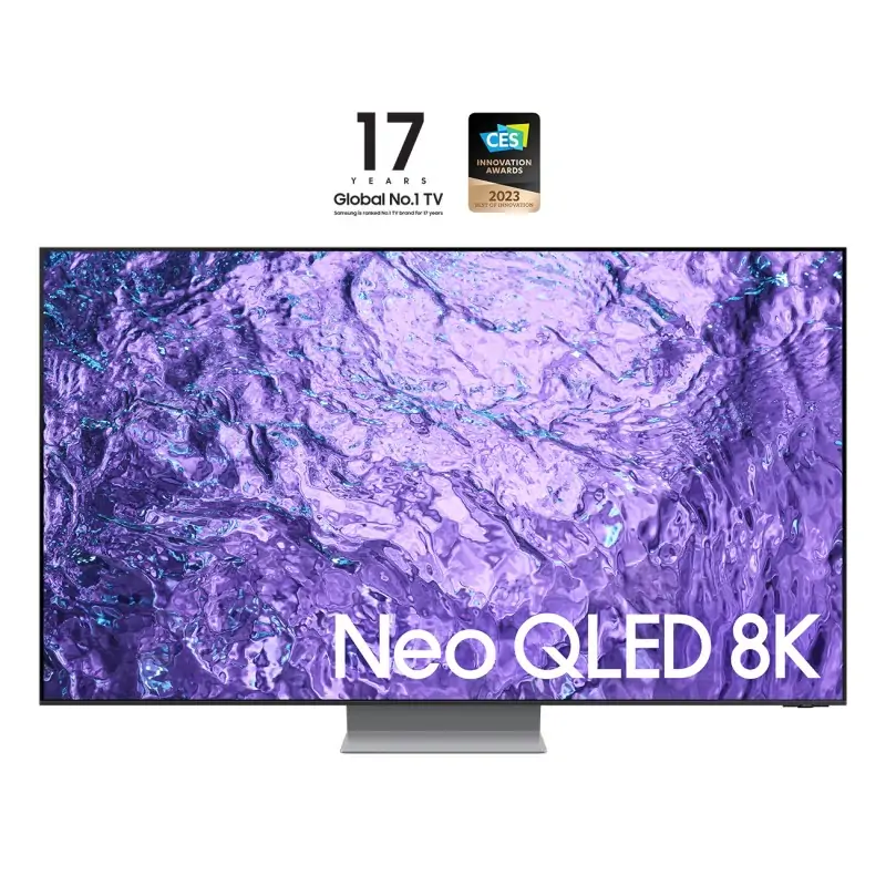 Image of Samsung Series 7 TV QE55QN700CTXZT Neo QLED 8K, Smart 55" Processore Neural Quantum 8K Lite, Dolby Atmos e OTS Titan Black 2023