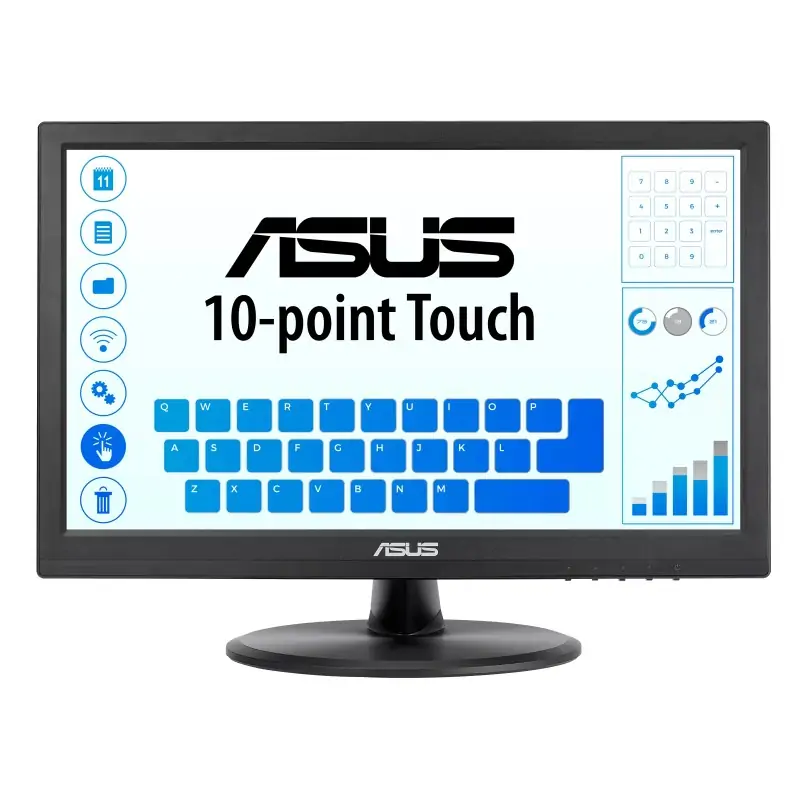 Image of ASUS VT168HR Monitor PC 39.6 cm (15.6") 1366 x 768 Pixel WXGA LED Touch screen Nero
