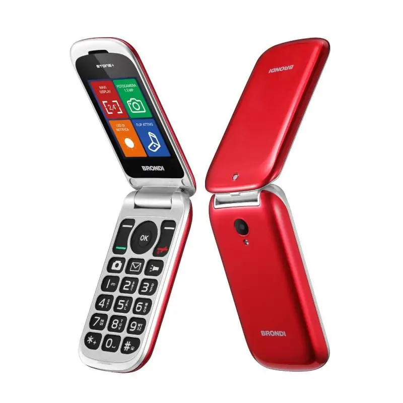Image of Brondi Stone+ 6.1 cm (2.4") Rosso Telefono cellulare basico