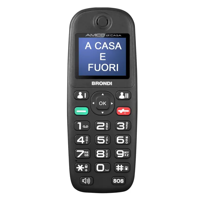 Image of Brondi Amico di Casa 4.5 cm (1.77") 75 g Nero Telefono cellulare basico