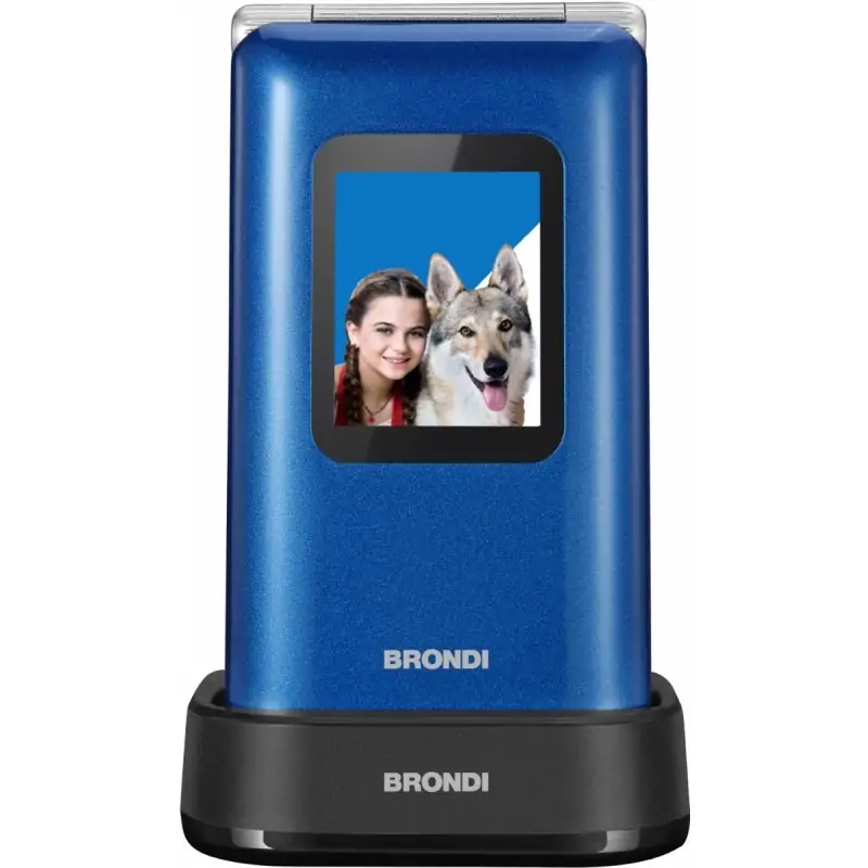 Image of Brondi Amico Prezioso 7.11 cm (2.8") Blu Telefono per anziani