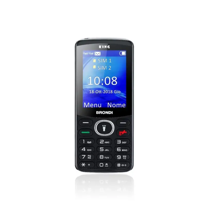 Image of Brondi King 6.1 cm (2.4") Nero Telefono cellulare basico