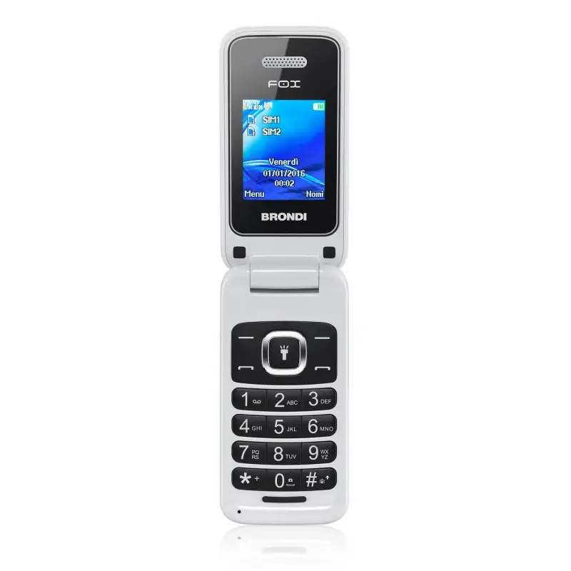 Image of Brondi Fox 4.5 cm (1.77") 74 g Bianco Telefono cellulare basico