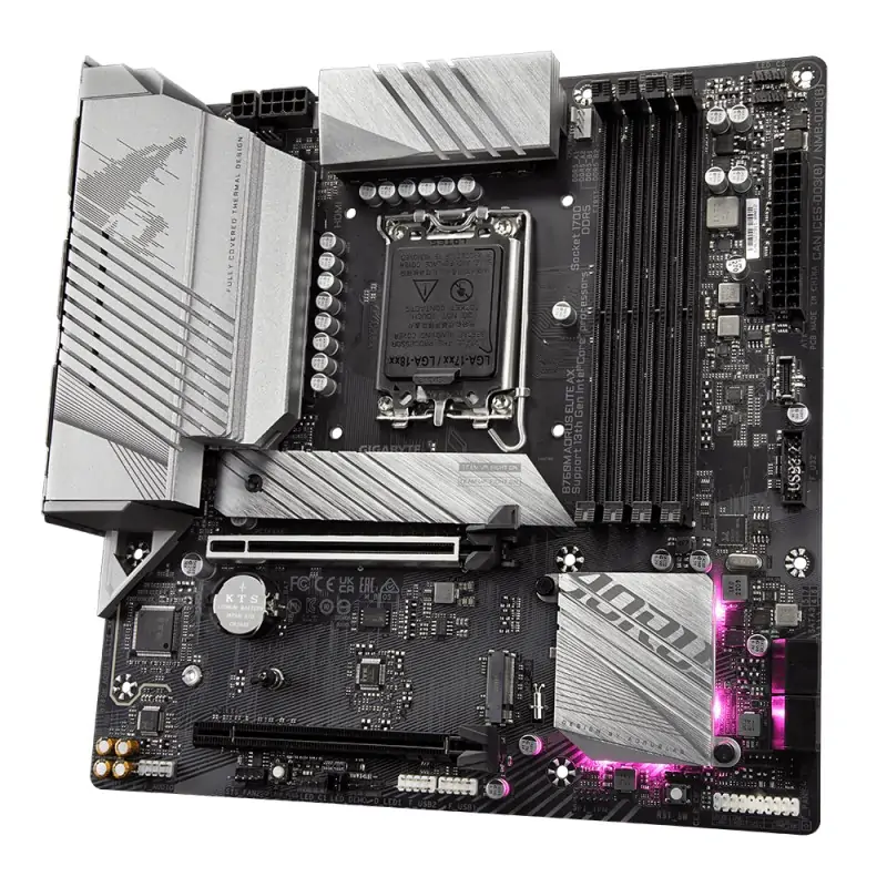 Image of Gigabyte B760M AORUS ELITE AX scheda madre Intel B760 Express LGA 1700 micro ATX