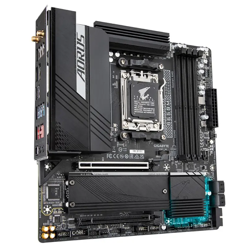 Image of Gigabyte B650M AORUS ELITE AX scheda madre AMD B650 Presa di corrente AM5 micro ATX