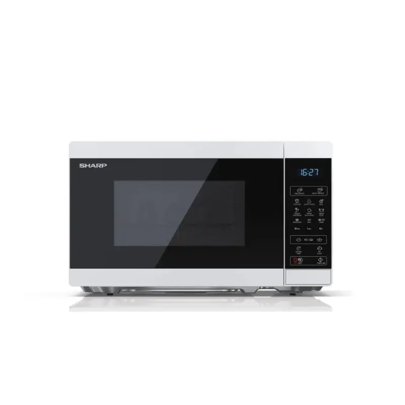 Sharp YC-MG02E-W forno a microonde Superficie piana 20 L 800 W Blu, Bianco