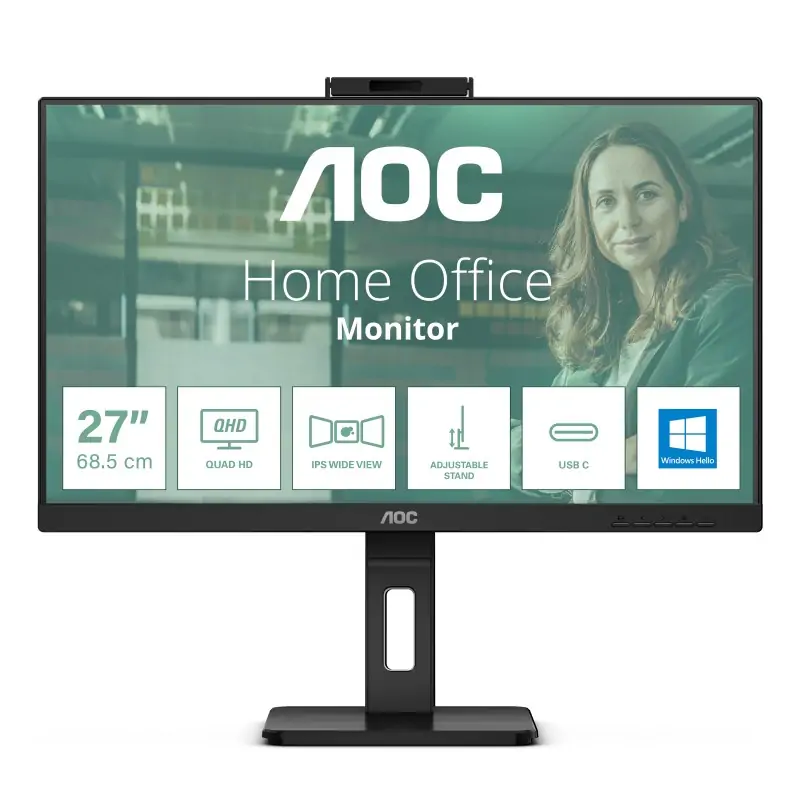 AOC Q27P3CW Monitor PC 68.6 cm (27") 2560 x 1440 Pixel Quad HD LED Nero