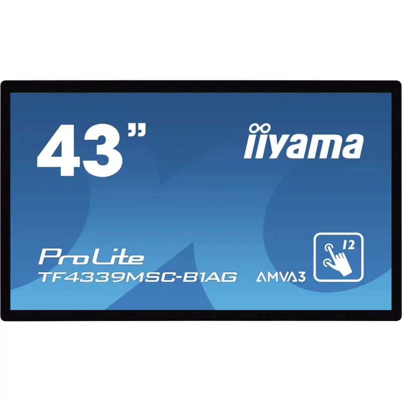 Image of iiyama ProLite TF4339MSC-B1AG Monitor PC 109.2 cm (43") 1920 x 1080 Pixel Full HD LED Touch screen Multi utente Nero