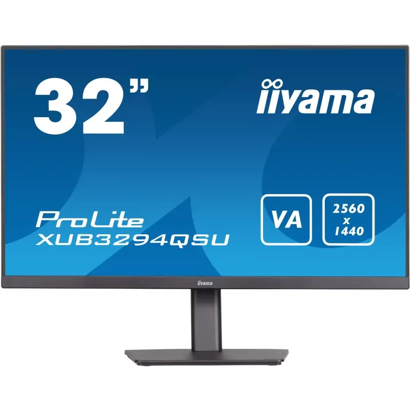 Image of iiyama ProLite XUB3294QSU-B1 Monitor PC 80 cm (31.5") 2560 x 1440 Pixel Wide Quad HD LCD Nero
