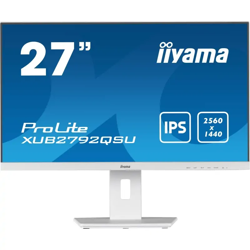 Image of iiyama ProLite XUB2792QSU-W5 Monitor PC 68.6 cm (27") 2560 x 1440 Pixel Wide Quad HD LED Bianco