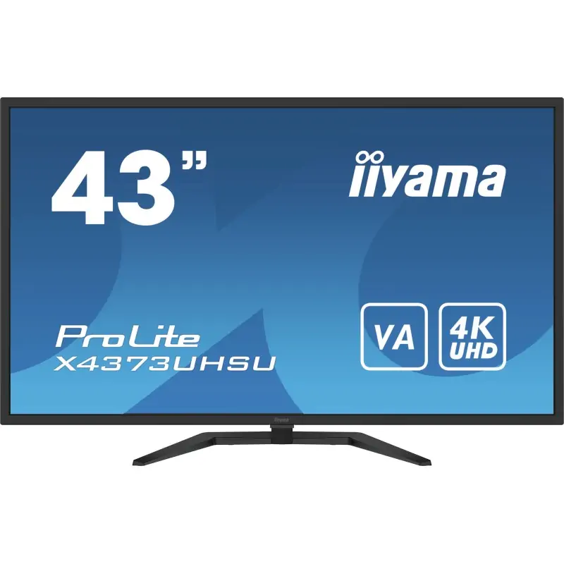 Image of iiyama ProLite X4373UHSU-B1 Monitor PC 108 cm (42.5") 3840 x 2160 Pixel 4K Ultra HD Nero