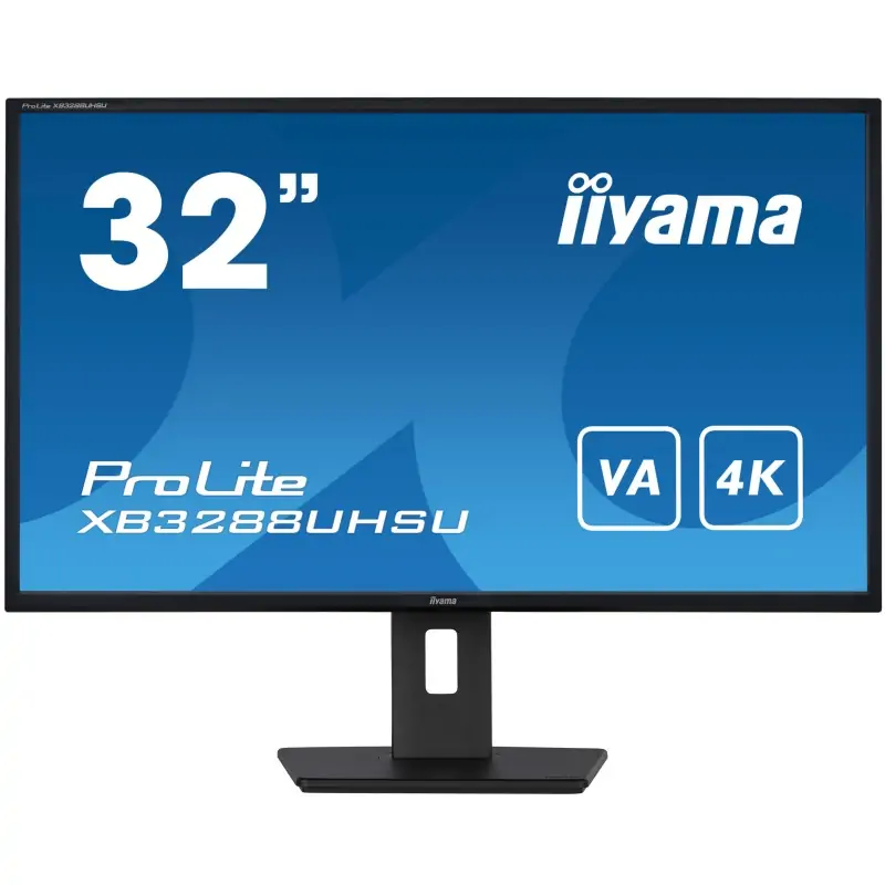 Image of iiyama ProLite XB3288UHSU-B5 Monitor PC 80 cm (31.5") 3840 x 2160 Pixel 4K Ultra HD LCD Nero