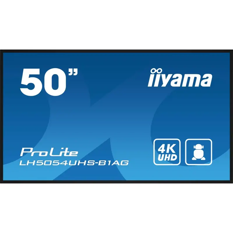 iiyama LH5054UHS-B1AG visualizzatore di messaggi Pannello piatto per segnaletica digitale 125.7 cm (49.5