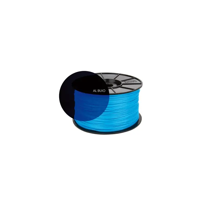 Image of Hamlet Bobina di filamento per stampanti 3D 3DX100 in ABS Blu fosforescente al buio da 1kg