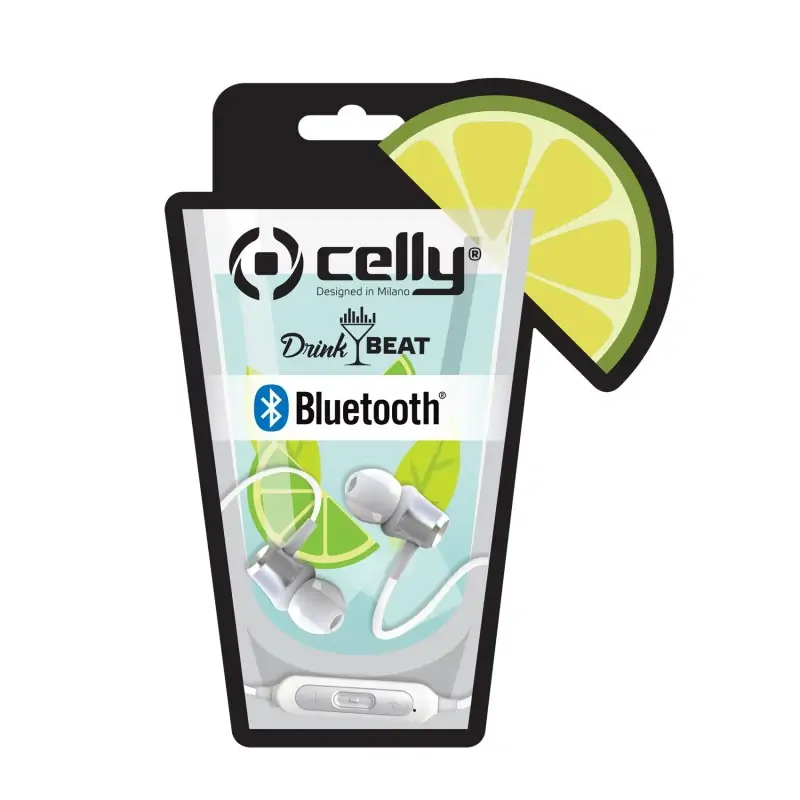 Image of Celly DRINKBHMOJITOWH cuffia e auricolare In-ear Musica Chiamate Bluetooth Bianco