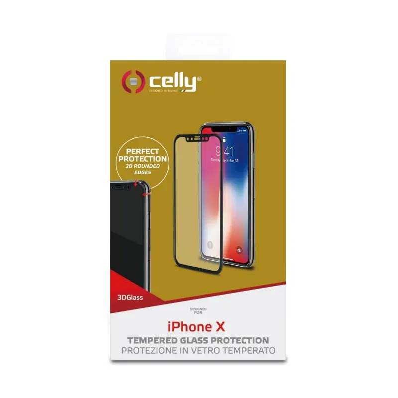Image of Celly 3D Glass Pellicola proteggischermo trasparente Apple 1 pz